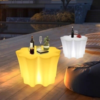 Table d'extérieur moderne à cinq feuilles Mobilier de bar élégant pour la maison Bar Table basse rougeoyante relaxante