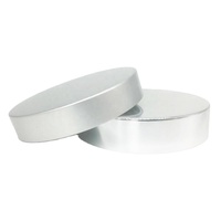 Bouchon à vis en aluminium et plastique fileté de 89 mm, anti-effraction, hermétique, personnalisable pour bocaux à large ouverture et flacons pharmaceutiques