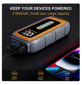 Gooloo Avviatore di Emergenza Wireless 3000A con Corrente di Picco, Power Bank e Strumento di Emergenza per Moto e Auto - Avvio Affidabile e Potente - Product Image 2