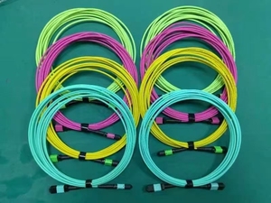 KEXINT-Cordon de raccordement à fibre optique multimode OM3 type B personnalisé, 8 cœurs MPO/M-MPO/M, 1m, 10m, 20m - Product Image 6