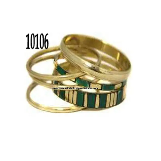 Women's Traditional Hand Crafted Bangles Set Designer Metal Jewelry for Casual And Party Wear