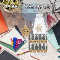 Namalu – Lot de 12 porte-clés en bois en forme d'étoile, cadeaux pour les diplômés 2026, fin de semestre – Cadeau pour professeurs et élèves, souvenir de fin de cycle scolaire pour enfants