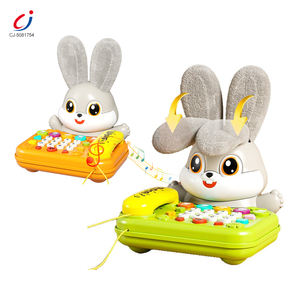 Chengji téléphone Mobile jouet multi-fonctionnel fixe jouet lumière <span class=keywords><strong>musique</strong></span> lapin éducation enfants jouets en plastique bébé téléphone Mobile - Product Image 1