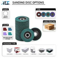 Disque à lamelles en zircone alumineuse verte de 4 pouces T27 T29 en stock, support en fibre de verre robuste, disque abrasif pour le décapage de la rouille