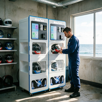 Stérilisateur automatique de casque avec lumière UVC, sécheur à ozone et fonction aromatique pour moto