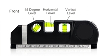 Niveau laser 250 mm avec rubans de mesure multifonctions