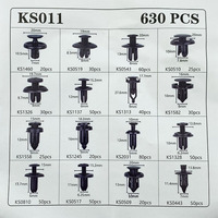 630 pièces en gros Auto voiture Nylon plastique Rivet automobile pare-chocs intérieur loquet Clip attaches pare-chocs retenue clips voiture plastique