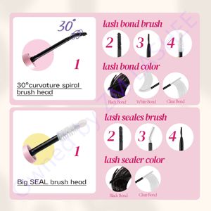 Prezzo di fabbrica all'ingrosso <span class=keywords><strong>Pre</strong></span> taglio segmentato ciglia da te Kit di estensione ciglia visone Private Label grappolo ciglia Kit - Product Image 5