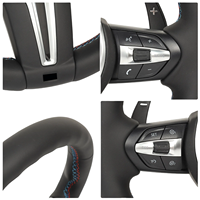 Volant en cuir noir M Performance amélioré pour B-M-Ws E46 E90 E92 E93 E87 E60 E61 F10 F11 F18 F06 F02 F30 F35 F15