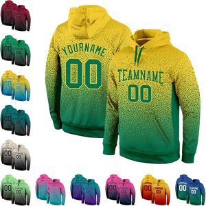 Sudadera Deportiva Personalizada con Degradado, Nombre y Número Bordados, Unisex, Transpirable, Tejida, de Manga Larga, para Otoño e Invierno - Product Image 1