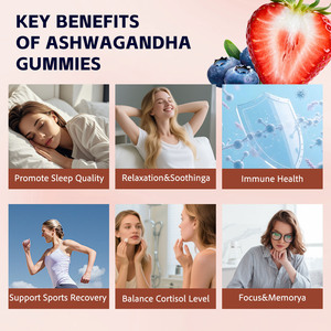 Gomitas de Ashwagandha de Marca Privada OEM con Suplemento de GABA, Salud Inmunológica, Equilibrio de Niveles de Cortisol, Apoyo para la Relajación - Product Image 5