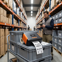 Imprimante d'étiquettes thermique portable Bluetooth Cashino KLP-400 4 pouces pour la logistique et les services