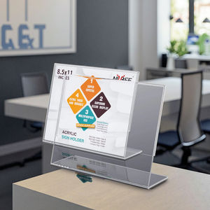 Support en acrylique transparent <span class=keywords><strong>A4</strong></span> 8.5*11, 36 pièces, support détachable, pour carte de <span class=keywords><strong>paysage</strong></span>, pour bureau et magasin - Product Image 4