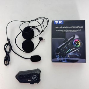<span class=keywords><strong>Casque</strong></span> Bluetooth Y10 en gros pour moto, étanche, avec suppression du bruit du vent, compatible avec plusieurs modèles - Product Image 2
