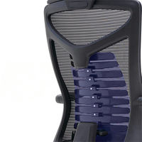 Chaise de bureau exécutive ergonomique moderne en maille avec hauteur réglable et repose-pieds pour la maison, le salon, le jeu et l'étude