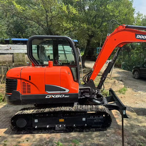 Excavatrice d'occasion Doosan DX60 d'origine sud-coréenne, grande capacité de 6 tonnes, haute qualité avec pompe à engrenages, moteur, boîte de vitesses, certifiée EPA/CE, prix bas - Product Image 2