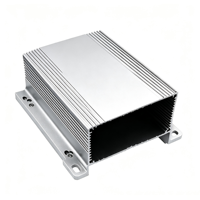 Boîtier en profilé d'aluminium pour dissipation thermique, boîtier de carte PCB en alliage d'aluminium avec ailettes de refroidissement pour la surveillance de l'alimentation électrique