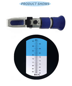 Estilo de alumínio puro do <span class=keywords><strong>Refractometer</strong></span> 58-92% Brix 38-43 Baume 12-27% do teste da apicultura do mel auto água - Product Image 1