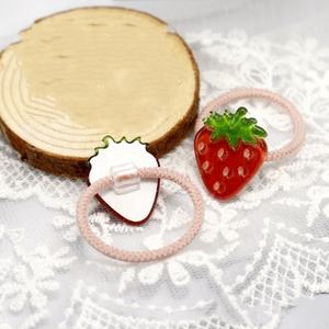 Bracelet élastique en Nylon <span class=keywords><strong>avec</strong></span> <span class=keywords><strong>faux</strong></span> fruits, attaches à <span class=keywords><strong>cheveux</strong></span>, nouvelle mode de haute qualité, design de fruits, couleur vive - Product Image 2