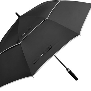 Golf <b>Umbrella</b> Large 58/62/68 Inch Automatic Open Golf <b>Umbrella</b> Extra Large Oversize Double Canopy Vented <b>Umbrella</b> <b>Windproof</b> - Product Image 3
