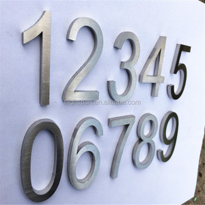 Custom Indoor and Outdoor Hotel Building Gold House Number Room <strong>Door</strong> Sign Stainless Steel <strong>Letters</strong> - Product Image 3