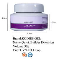 KODIES GEL 30g Gel de construction pour ongles Gel UV dur Gellak Camouflage Acrylique Manucure Sculptant Extension d'ongles Blan