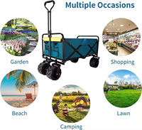 Chariot pliant multifonctionnel pour la plage, les enfants, le camping et le jardin