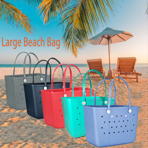 Sac de plage grande capacité pour femme, en EVA léger, personnalisable avec logo, imperméable et lavable, idéal pour le shopping – Vente en gros - Product Image 5