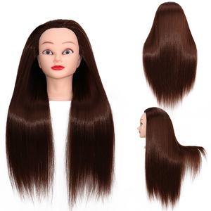 Factory Outlet 100%, maniquí <span class=keywords><strong>de</strong></span> entrenamiento <span class=keywords><strong>de</strong></span> salón <span class=keywords><strong>de</strong></span> cosmetología sintética, cabeza <span class=keywords><strong>de</strong></span> Maniquí <span class=keywords><strong>de</strong></span> peluquería recta para <span class=keywords><strong>corte</strong></span> <span class=keywords><strong>de</strong></span> <span class=keywords><strong>pelo</strong></span> - Product Image 5