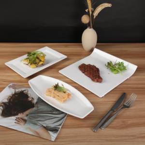 Plato Rectangular de <span class=keywords><strong>Melamina</strong></span> Estilo Japonés-Coreano de 11.5 Pulgadas, <span class=keywords><strong>Vajilla</strong></span> con Forma de Barco <span class=keywords><strong>para</strong></span> Pescado, Sushi y Postres, Ideal <span class=keywords><strong>para</strong></span> Restaurantes - Product Image 5