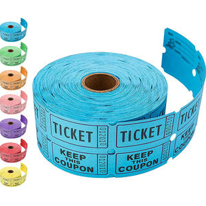 Événements de qualité supérieure personnalisés Carnavals Collectes de fonds Récompenses en classe Prix Jeu multicolore Billets de tirage - Product Image 1