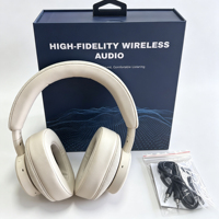 Casque sans fil supra-auriculaire à réduction de bruit active (ANC) 5.4, batterie 400 mAh, étanche IPX-4, son de haute qualité JL, confort optimal