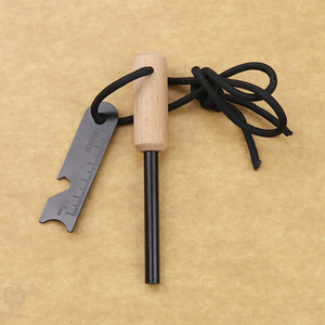 Outil de survie en plein air, pierre à feu imperméable, allume-feu de survie, corde d'allumage, allume-feu en bois, pierre à feu en magnésium - Product Image 3