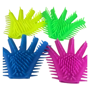 Gants en silicone pour stimulation corporelle, massage du point G et des mamelons, pour masturbation masculine, usage érotique, pour couples, avec manchon féminin - Product Image 4