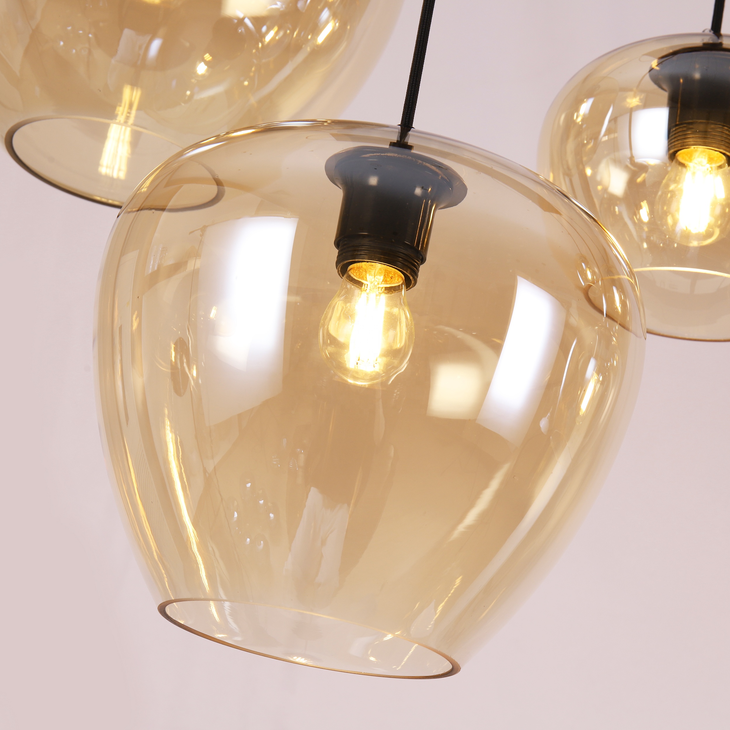 glass drop pendant light