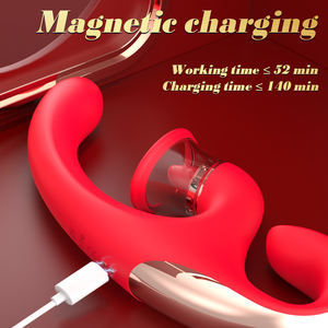 Weibliche Silikon 3 IN 1 Schaukel Zunge lecken <span class=keywords><strong>Vibrator</strong></span> Klitoris Sauger G-Punkt Sexspielzeug Massage gerät Dildo Sexspielzeug für Frauen - Product Image 5