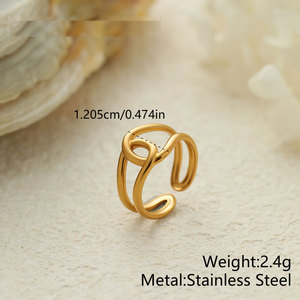 Anillo Vintage Personalizado para Hombre, Hipoalergénico, de Acero Inoxidable que no se Deslustra, Anillo de Compromiso Chapado en Oro de 14k y 18k para Hombre y Mujer - Product Image 4