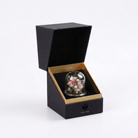 Boîte en papier rigide réutilisable écologique personnalisée avec fermeture magnétique pour fleurs préservées, roses éternelles, emballage cadeau pour bougies