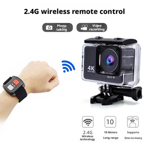 Cámara de Acción para Vlogger, Sumergible hasta 30 Metros, Cámara de Acción <span class=keywords><strong>4K</strong></span> con Ángulo de Visión de 170° °   Cámara Deportiva WiFi de Gran Angular 24G con Control Remoto para Time Lapse, Buceo y Esquí - Product Image 5