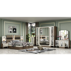 Conjunto de muebles modernos de madera para dormitorio, conjunto de mobiliario blanco y árabe - Product Image 6