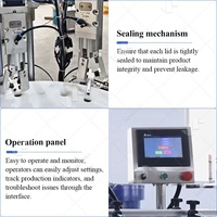 Machine de remplissage et de scellage automatique pour flacons de solvant, compte-gouttes et vernis à ongles