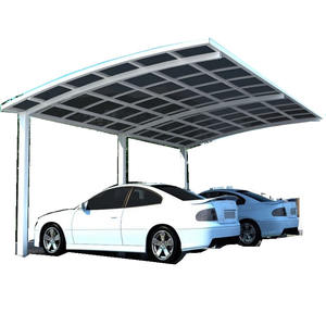 Nouveau design d'Abris d'auto muraux en aluminium/Abris d'auto pour garages avec toit en polycarbonate personnalisé - Product Image 3