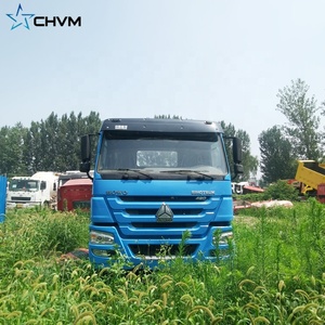 Camión Tractor Usado Sinotruk Howo 6x4 Azul Cielo de 420hp a Bajo Precio en Venta - Product Image 3