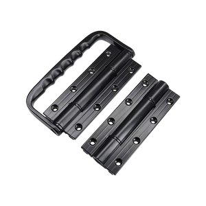 Charnières à roulettes Aluminium Noir Fenêtres Système <span class=keywords><strong>de</strong></span> pliage Portes 4 Bi-pliage Glissière Pvc Prix Portes Designs Alliage Porte pliante - Product Image 3