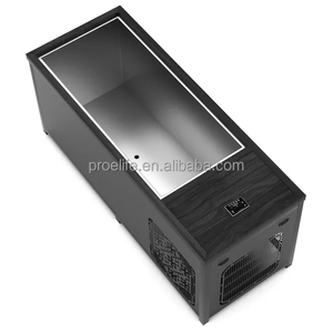 PROELIFE Bestseller Outdoor Holz-Edelstahl-Kaltwasserbecken Fabrik-Eisbad 60 Gallonen+ Langlebiges Rechteckiges 1-Personen-SPA - Product Image 5