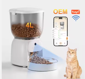 Distributeur <span class=keywords><strong>de</strong></span> nourriture pour animaux <span class=keywords><strong>de</strong></span> compagnie <span class=keywords><strong>de</strong></span> 4 L avec télécommande, distributeur automatique programmé pour chiots et <span class=keywords><strong>chatons</strong></span>, OEM ODM - Product Image 3