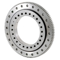Rodamiento de Giro Serie Q de Acero Cromado, Rodamiento de Contacto de Cuatro Puntos de Una Hilera con Engranaje Externo, Doble Sellado