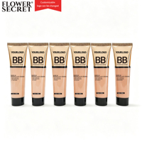 FLOWER SECRET Crème BB au Squalane, Contrôle du Sébum, Hydratante, Teintes Foncées, 35ml, 6 Nuances, OEM, Marque Privée, Agent Recherché
