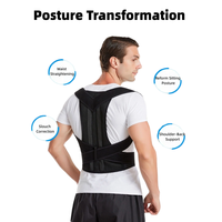 Orthèse Dorsale Professionnelle Respirante Soutien du Dos Protection de la Colonne Vertébrale Correcteur de Posture pour les Douleurs Lombaires et Dorsales