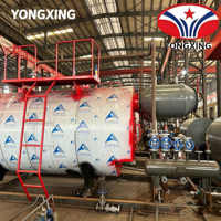 Ketel Uap Industri Tiga Tabung Api Berbahan Bakar Batubara 2 Ton 1.25 MPa